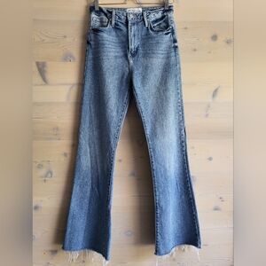 NWOT Just Black Denim Raw Edge Flair Jeans size 28